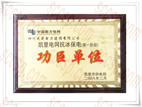 热烈祝贺四川南宫NG28电力建设有限公司再获先进整体声誉称呼