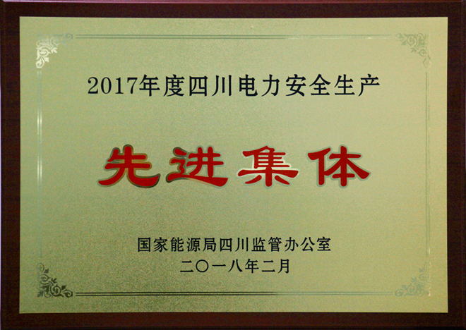 南宫NG28电力集团荣获“2017年度四川电力清静生产先进整体”称呼