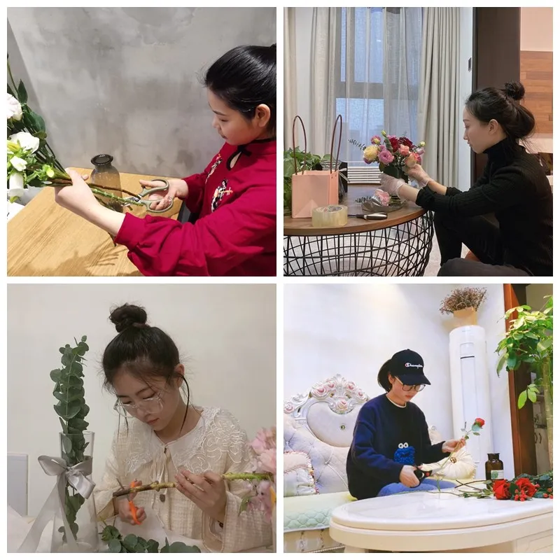 【细腻女王，名堂人生】南宫NG28电力集团工会举行“三八”妇女节线上插花活动
