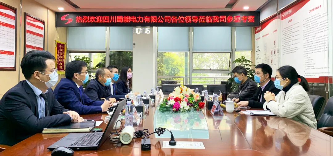 四川蜀能电力有限公司与南宫NG28电力集团开展党建事情钻研会