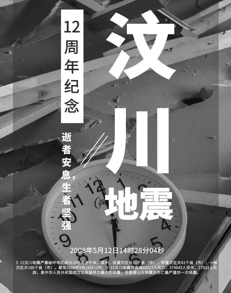 铭刻512大地动 | 防灾减灾，从我做起！