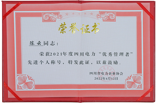 南宫NG28电力集团荣获四川省电力企业协会两项声誉