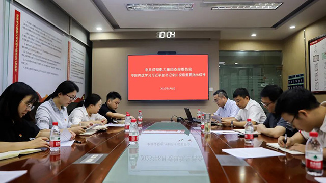 南宫NG28电力集团召开8月党组织生涯会，专题转达学习习近平总书记来川视察主要指示精神